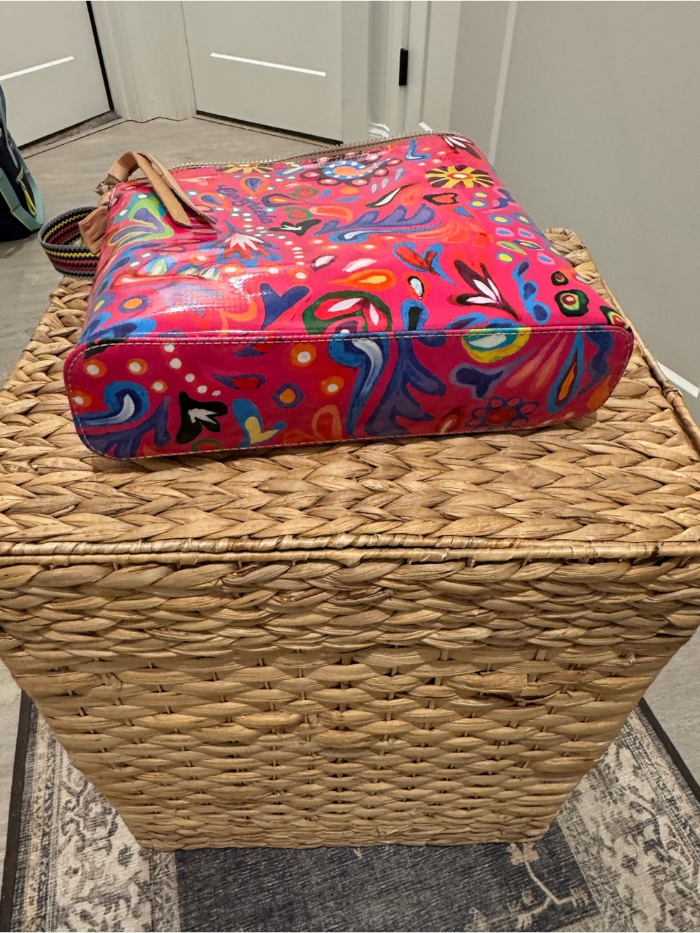 Consuela Vibrant Pink Multicolor Crossbody Bag - Picture 2 of 3